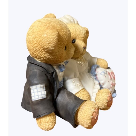 Cherished Cherubs 10 Years Wedding Anniversary Collectible Bear Figurine - Picture 7 of 10